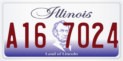 IL license plate A167024