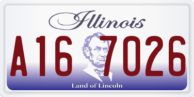 IL license plate A167026