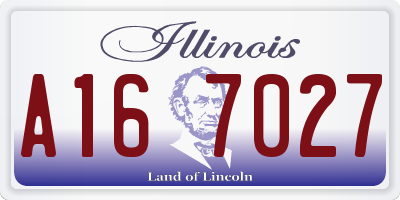 IL license plate A167027
