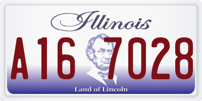 IL license plate A167028