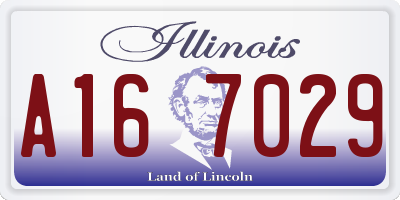 IL license plate A167029