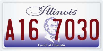 IL license plate A167030
