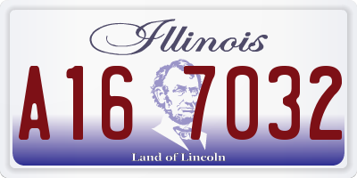 IL license plate A167032