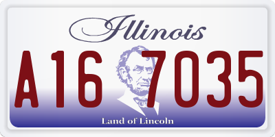 IL license plate A167035