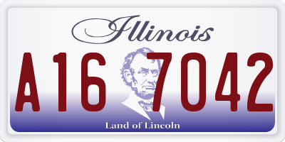 IL license plate A167042