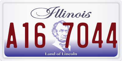 IL license plate A167044