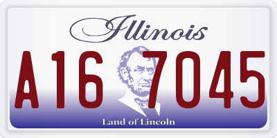 IL license plate A167045