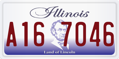 IL license plate A167046