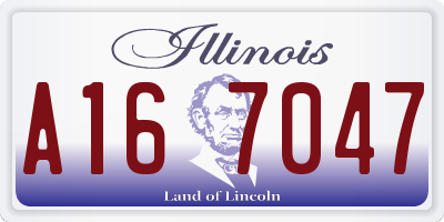 IL license plate A167047