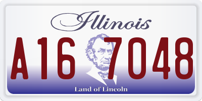 IL license plate A167048