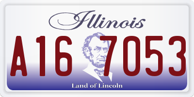 IL license plate A167053