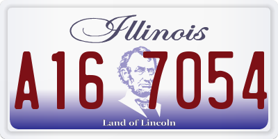 IL license plate A167054