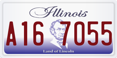 IL license plate A167055