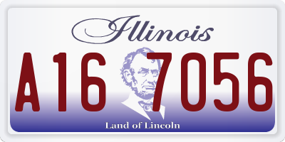 IL license plate A167056