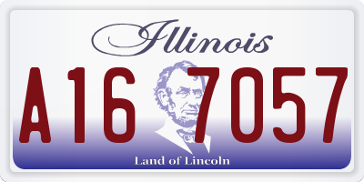 IL license plate A167057
