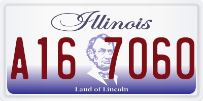 IL license plate A167060