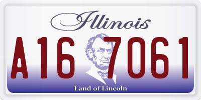 IL license plate A167061