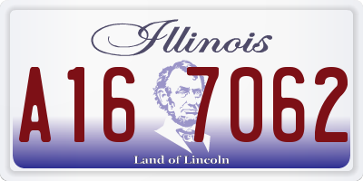 IL license plate A167062