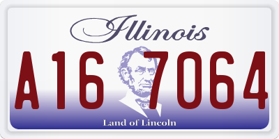 IL license plate A167064