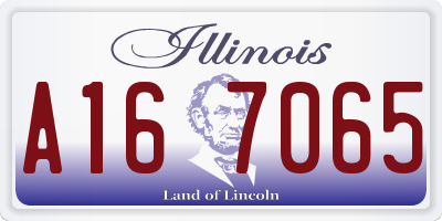 IL license plate A167065