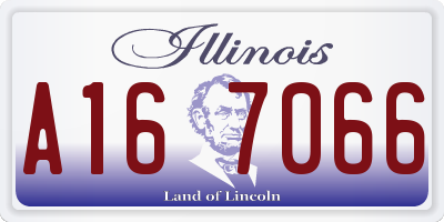 IL license plate A167066