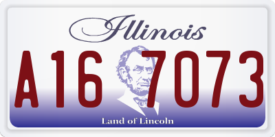 IL license plate A167073
