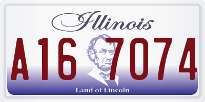 IL license plate A167074