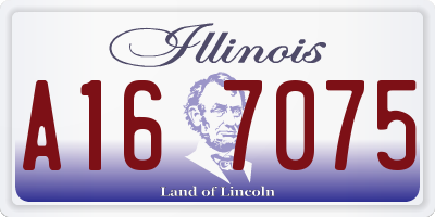 IL license plate A167075