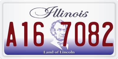 IL license plate A167082