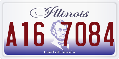 IL license plate A167084