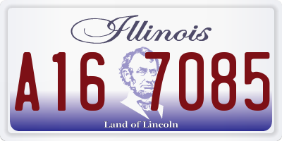 IL license plate A167085
