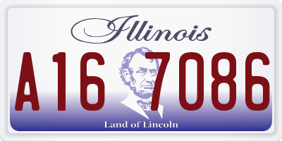 IL license plate A167086