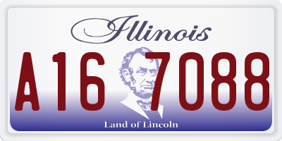 IL license plate A167088