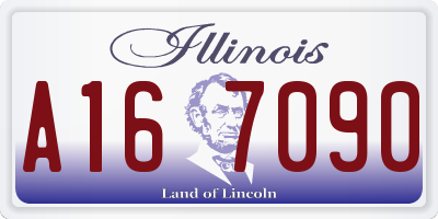 IL license plate A167090