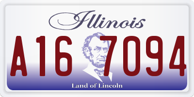 IL license plate A167094