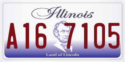 IL license plate A167105