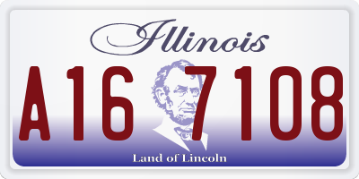 IL license plate A167108