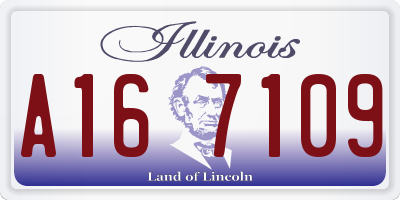 IL license plate A167109