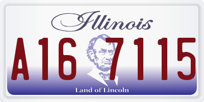 IL license plate A167115
