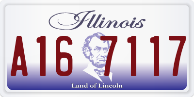 IL license plate A167117