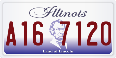 IL license plate A167120
