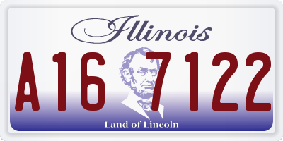 IL license plate A167122