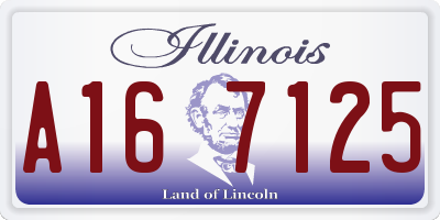 IL license plate A167125