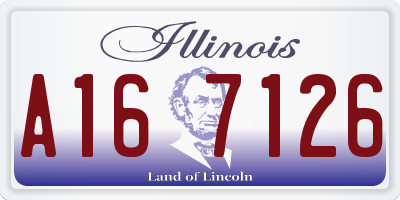 IL license plate A167126