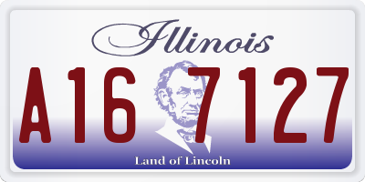 IL license plate A167127