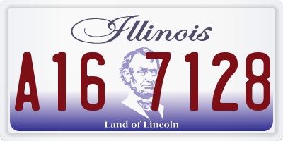 IL license plate A167128