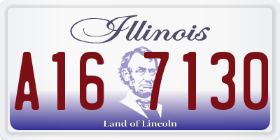 IL license plate A167130
