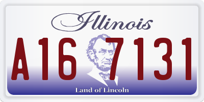 IL license plate A167131