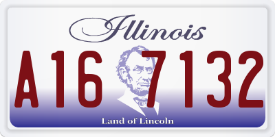 IL license plate A167132