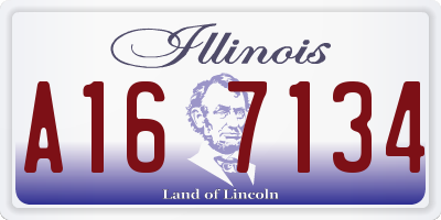 IL license plate A167134